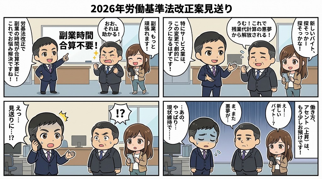 2026年労働基準法改正案見送り