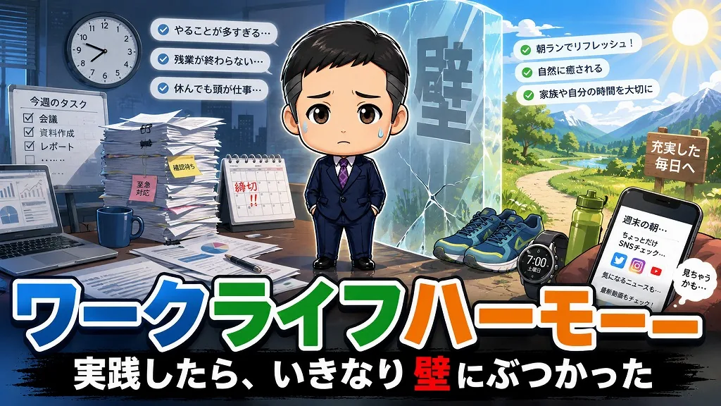 ワークライフハーモニーを実践してみたら、いきなり壁にぶつかりました。