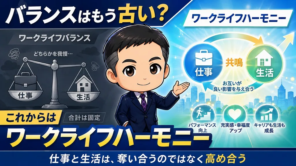 ワークライフバランスからワークライフハーモニーへの転換