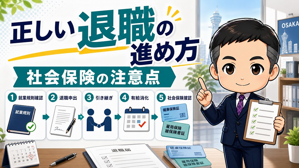 正しい退職の進め方と社会保険の注意点